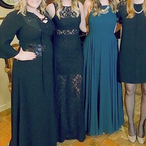 Black Lace Maxi Dress